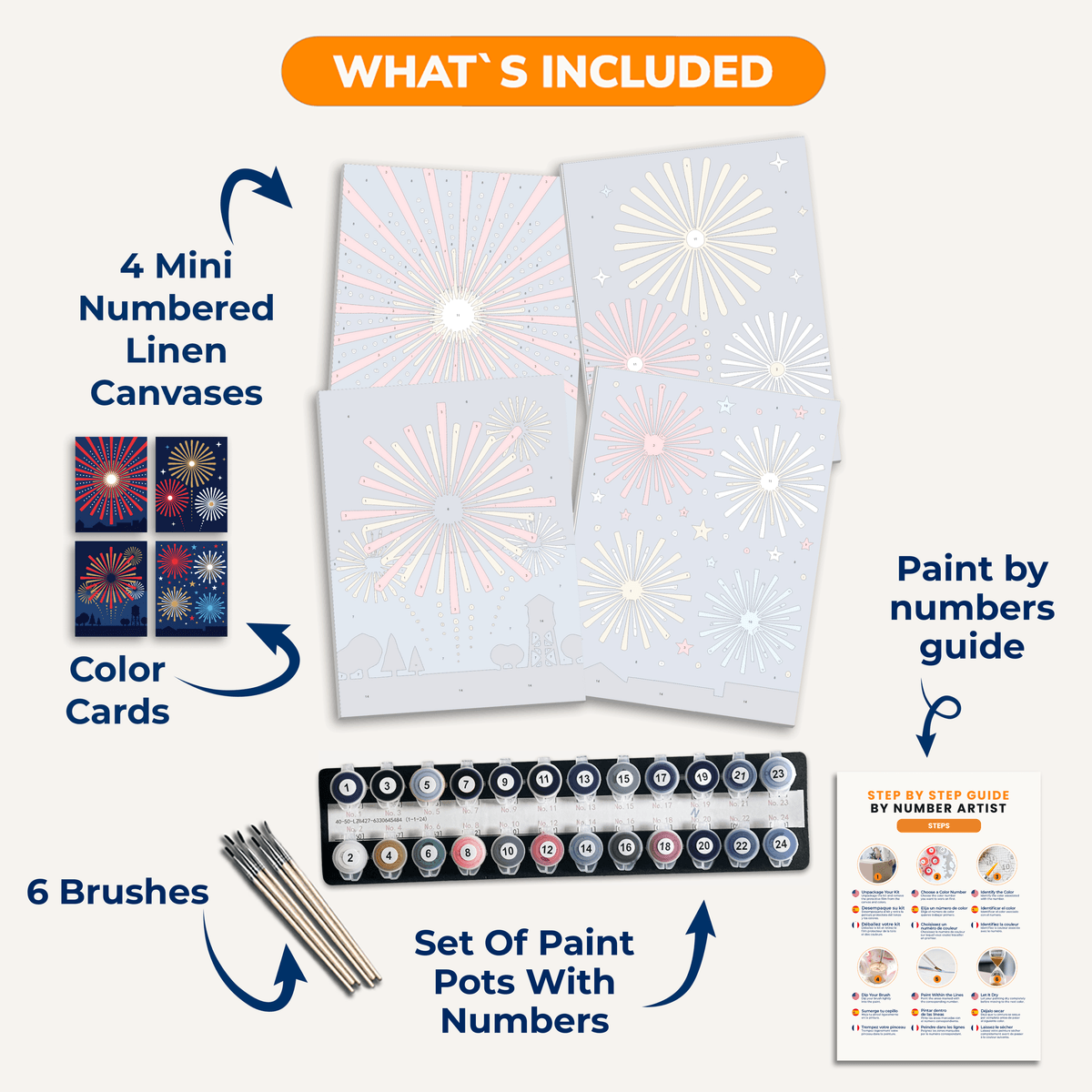 Fireworks Finale - Number Artist Paint by Numbers Kits