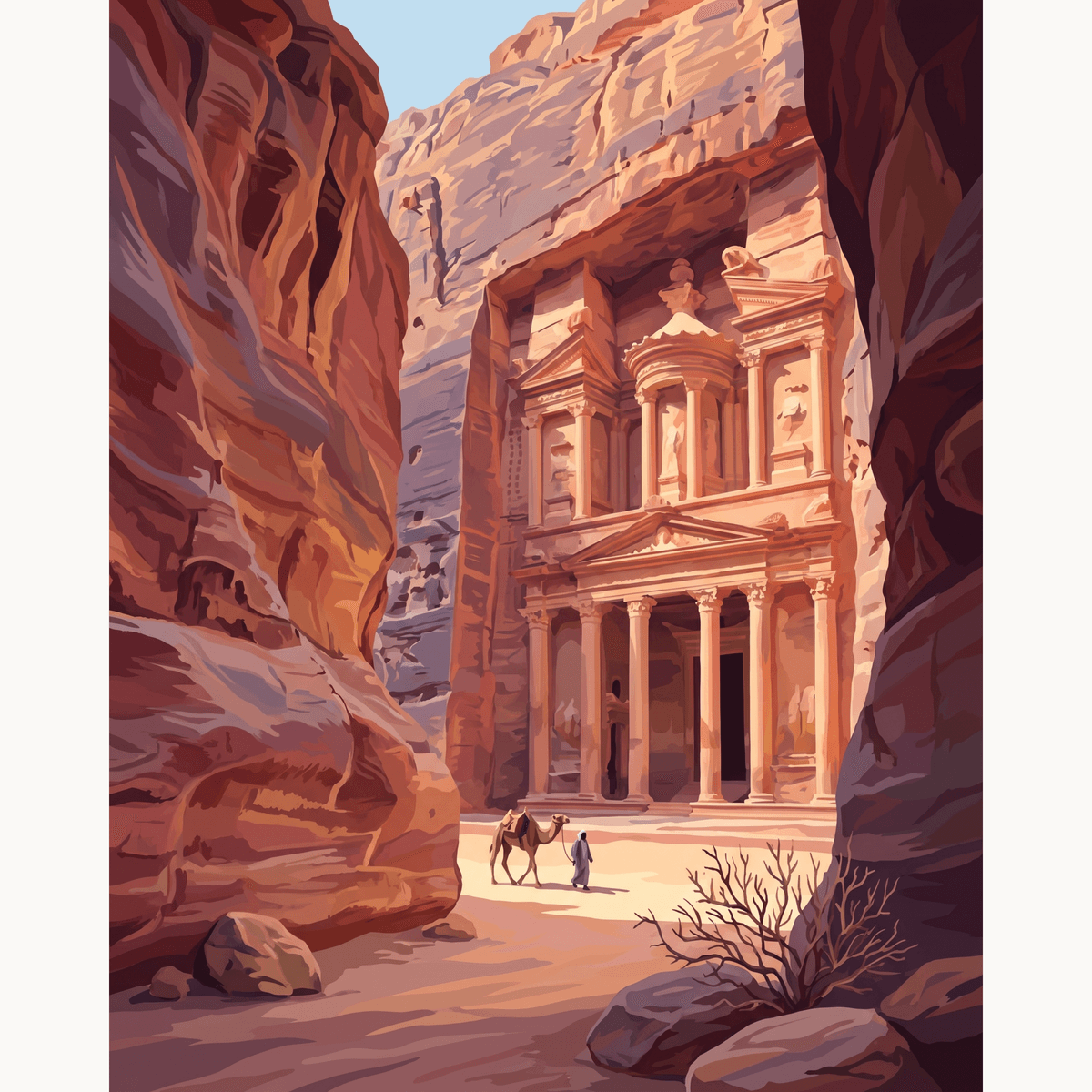 Petra Hidden Treasure - Number Artist Paint by Numbers Kits
