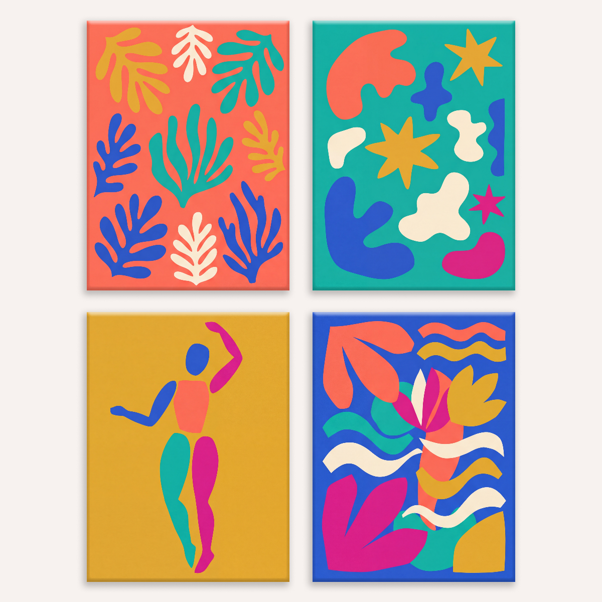 Matisse Cutouts - Number Artist Paint by Numbers Kits