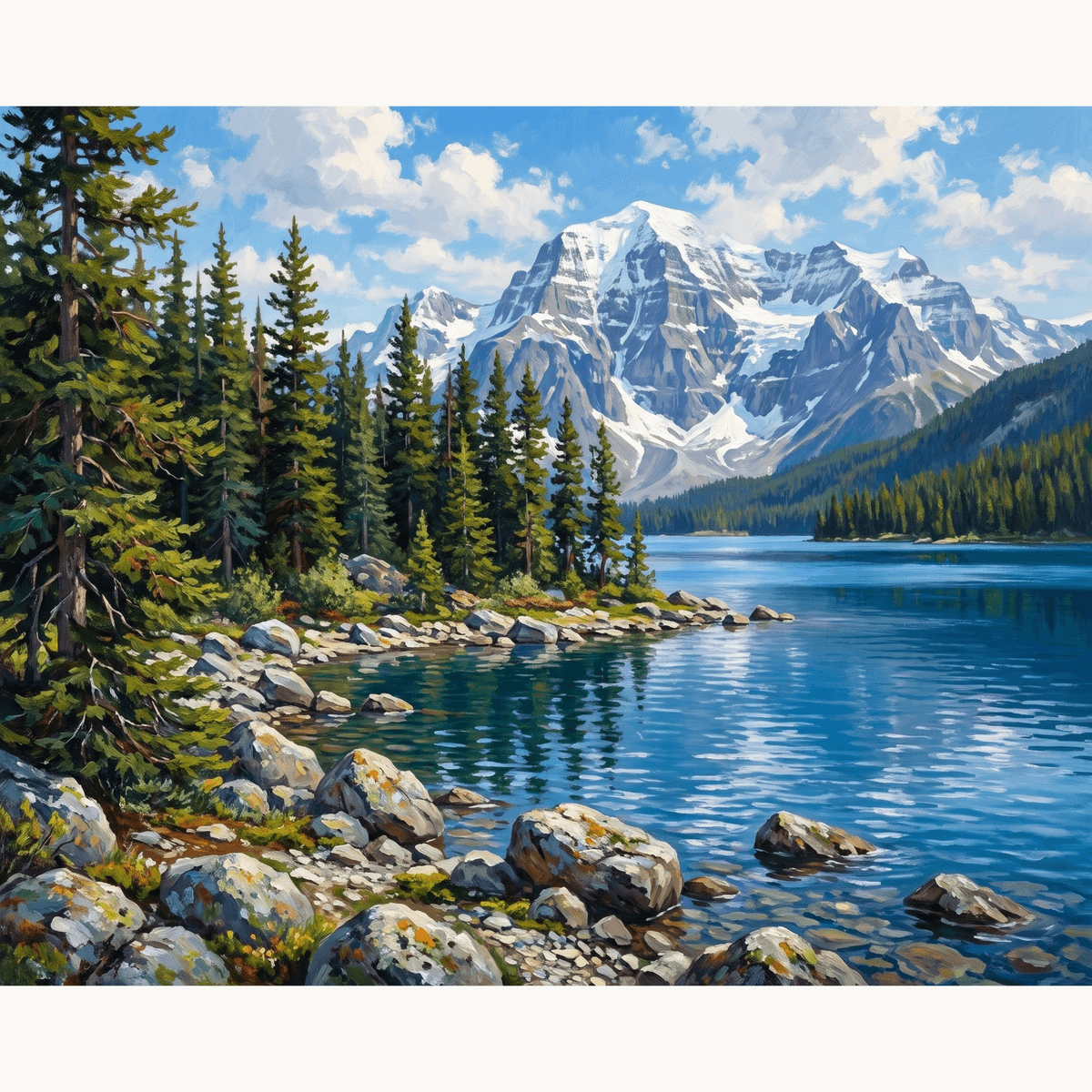 Glacier Calm - Number Artist Paint by Numbers Kits