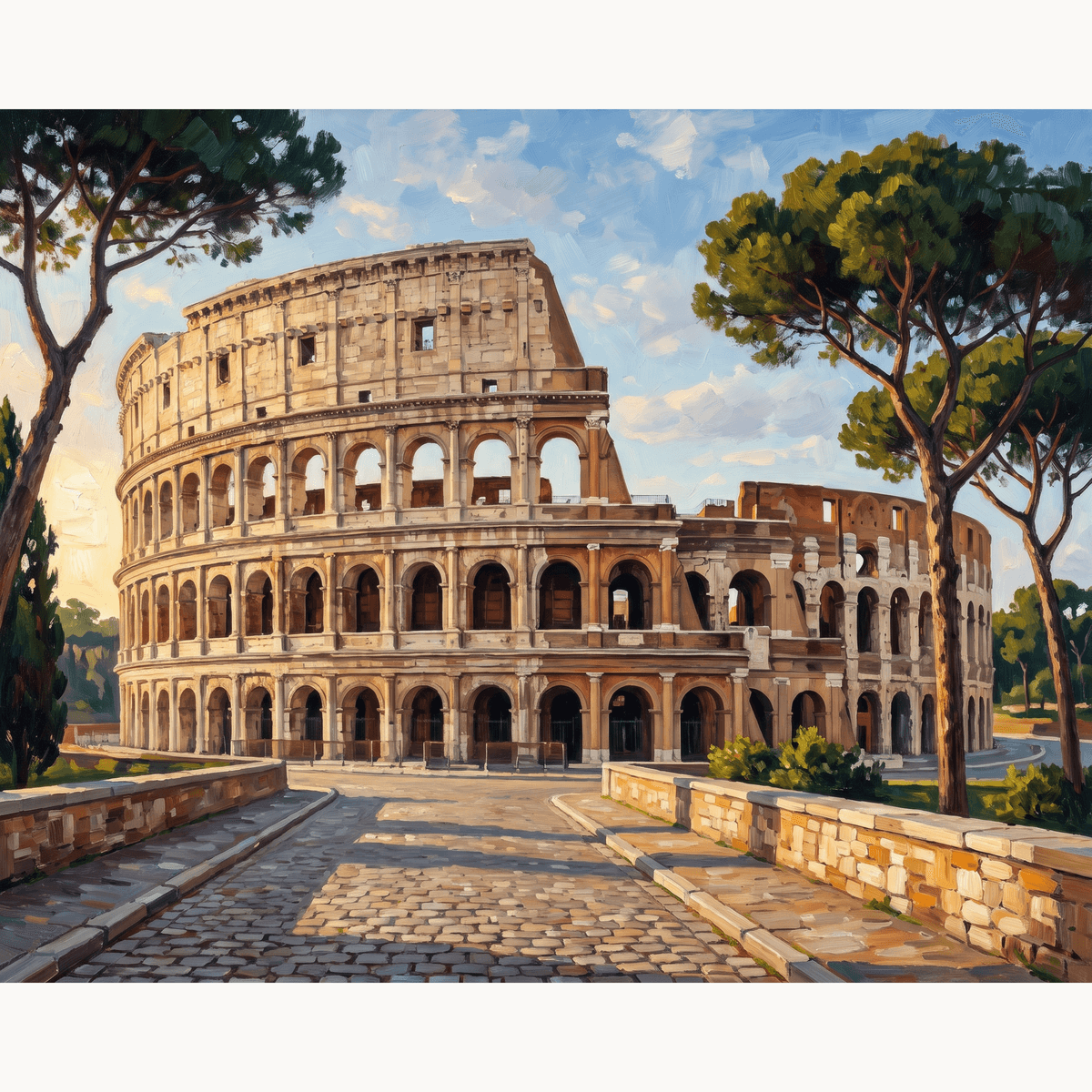 Colosseum Warm Light - Number Artist Paint by Numbers Kits