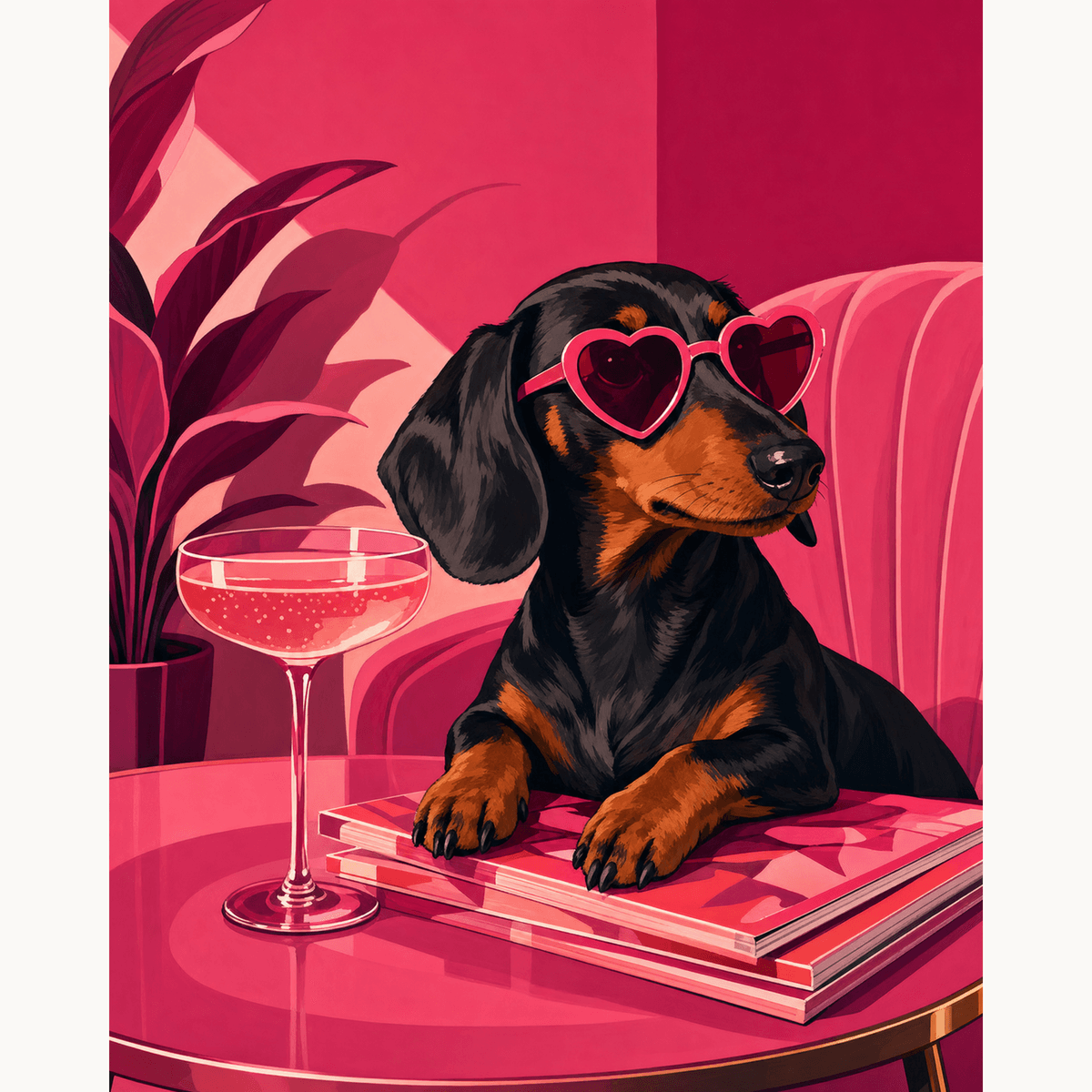Romantic Pup - Number Artist Paint by Numbers Kits