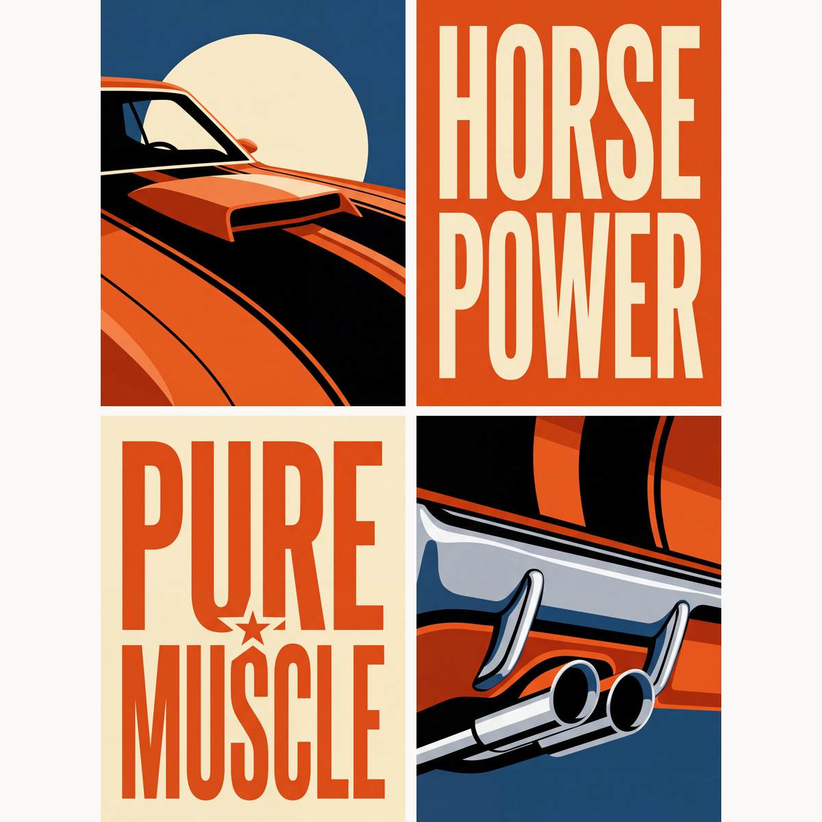 Muscle Car Power - Number Artist Paint by Numbers Kits