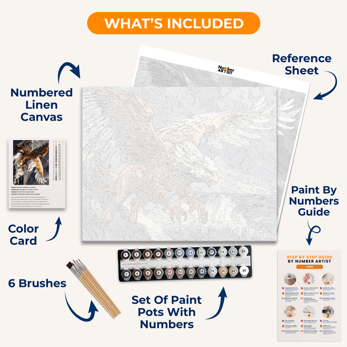 Soaring Griffin - Number Artist Paint by Numbers Kits