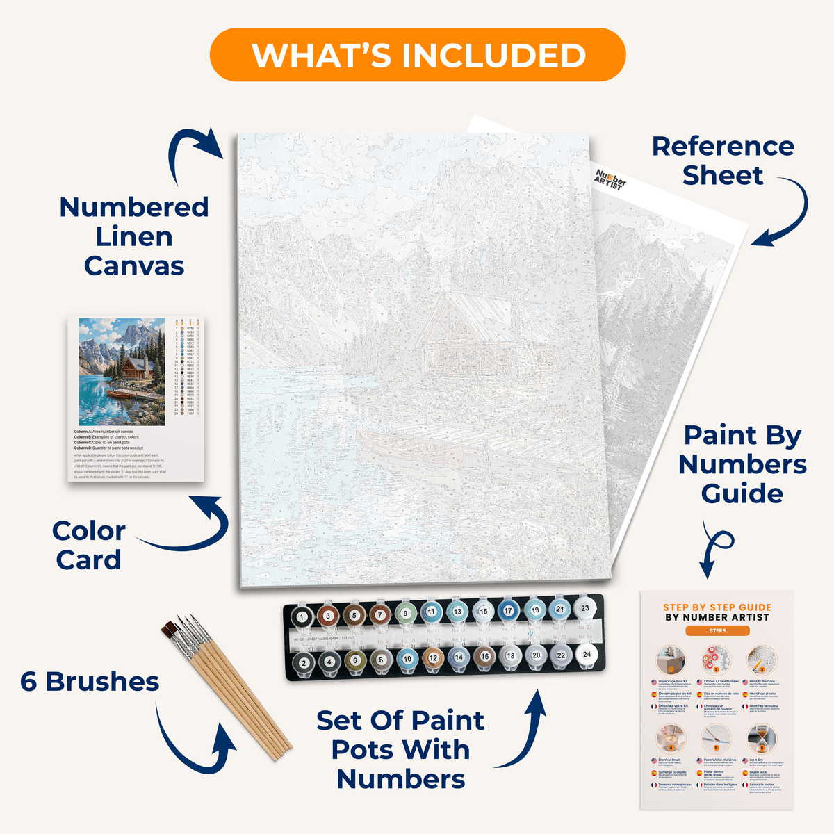 Rockies Lodge - Number Artist Paint by Numbers Kits