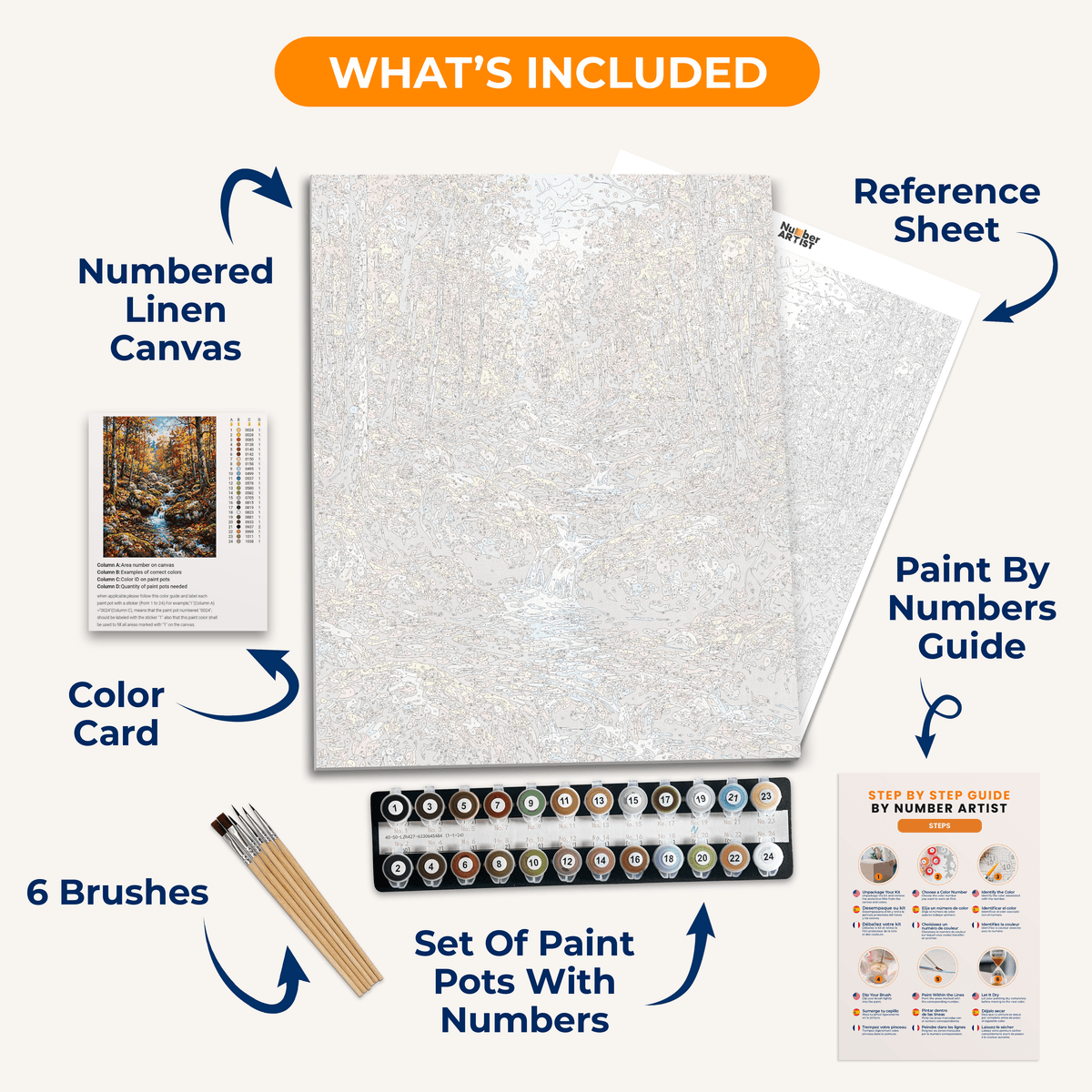 Mossy Creek - Number Artist Paint by Numbers Kits