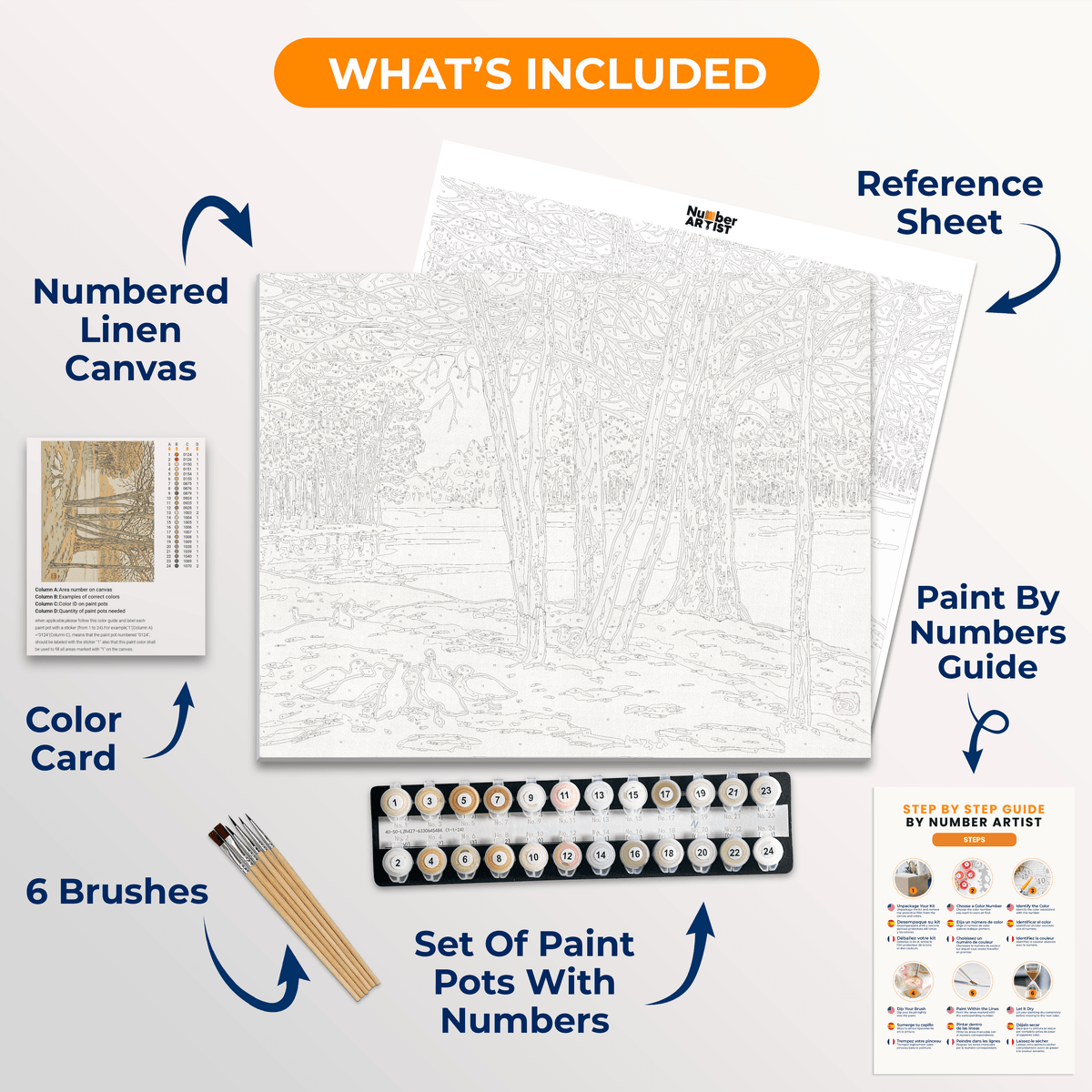 Du Bois de Boulogne by Henri Riviere - Number Artist Paint by Numbers Kits