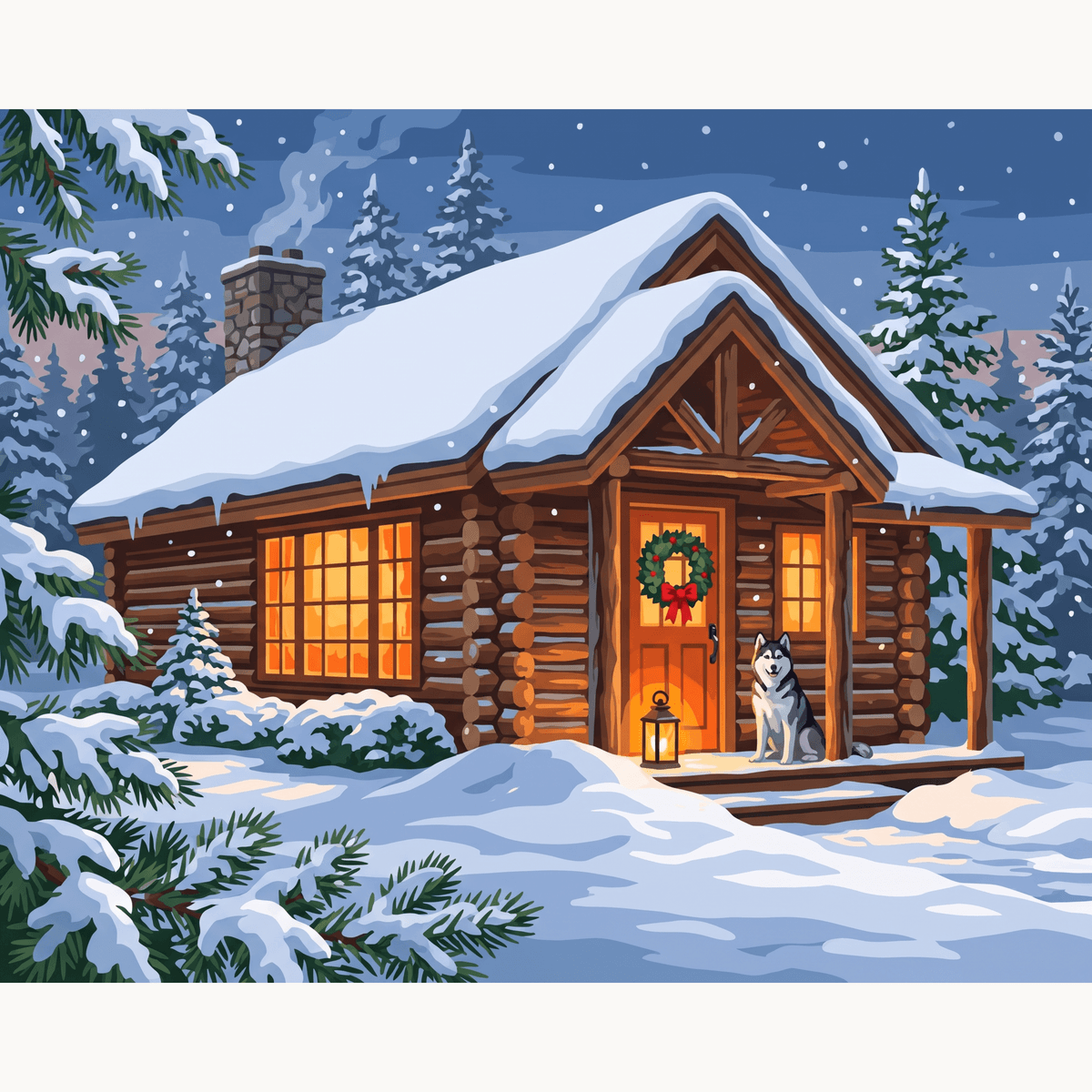 Husky Welcome - Number Artist Paint by Numbers Kits
