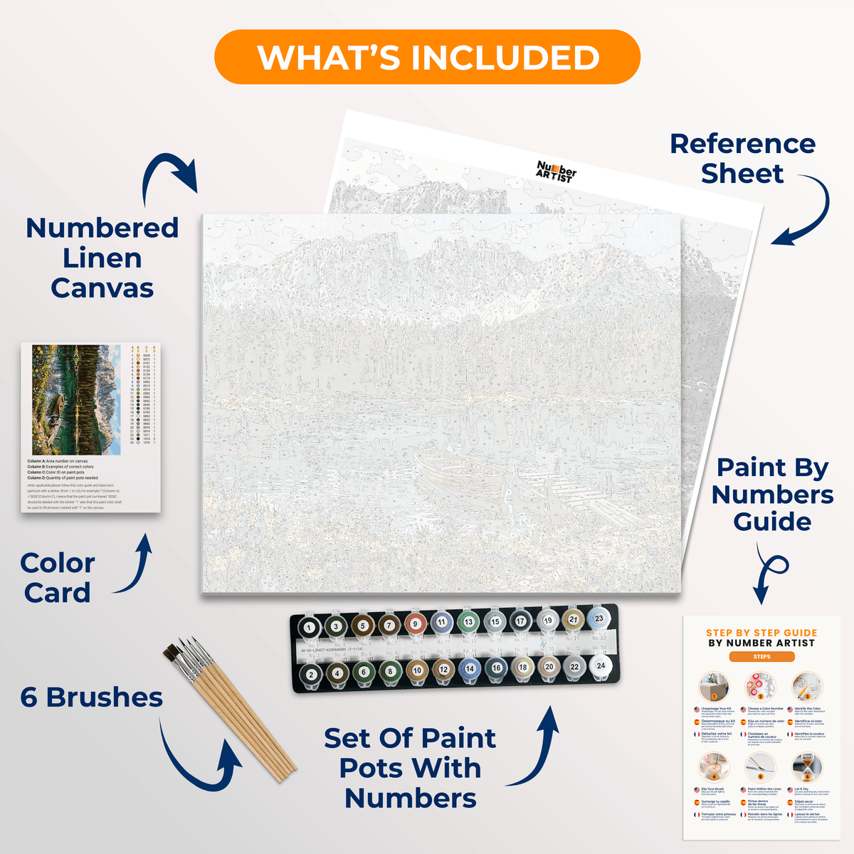 Dolomites Lake - Number Artist Paint by Numbers Kits