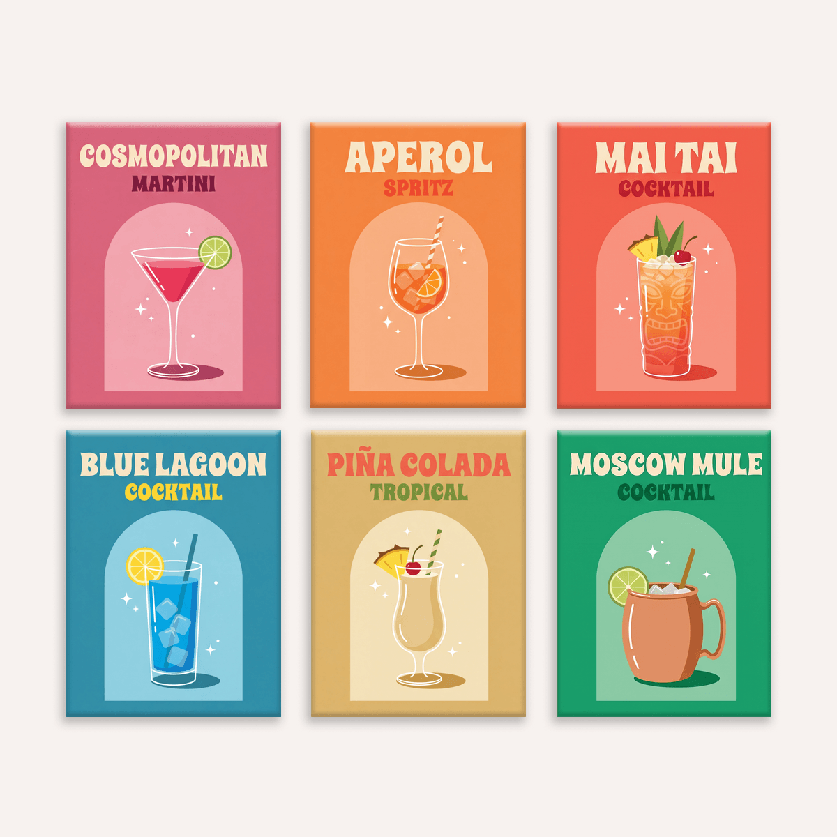 Cocktail Club Vol. 2 - Number Artist Paint by Numbers Kits