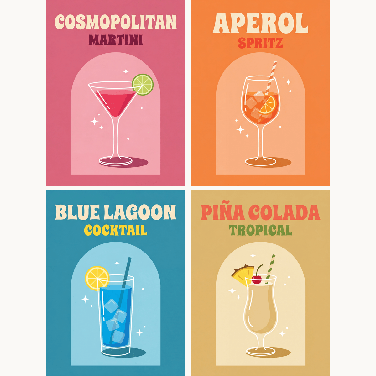 Cocktail Club Vol. 2 - Number Artist Paint by Numbers Kits