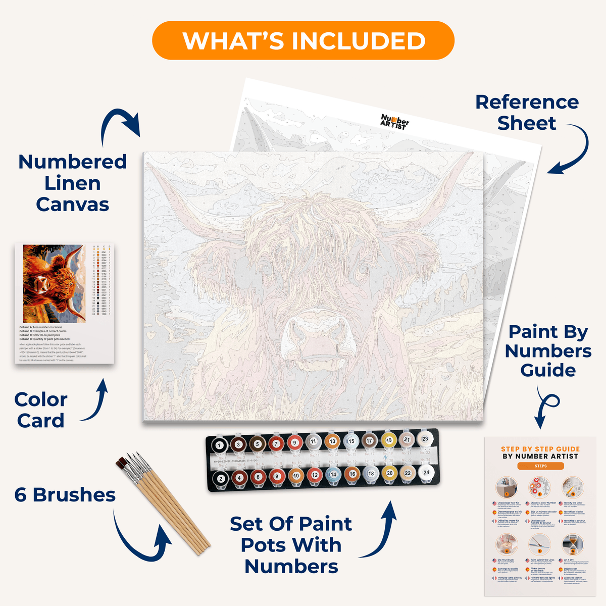 Golden Highland - Number Artist Paint by Numbers Kits