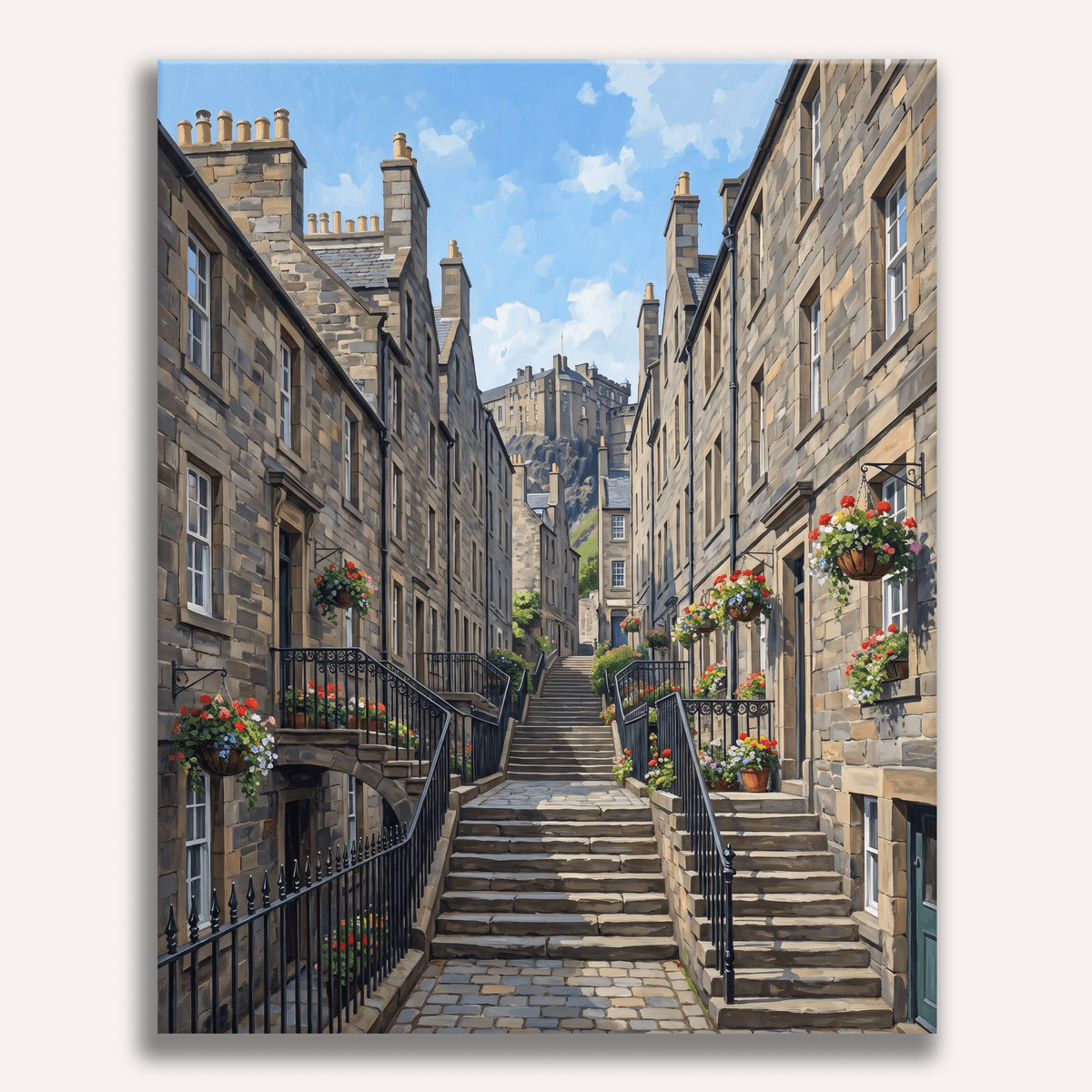 Edinburgh Close - Number Artist Paint by Numbers Kits