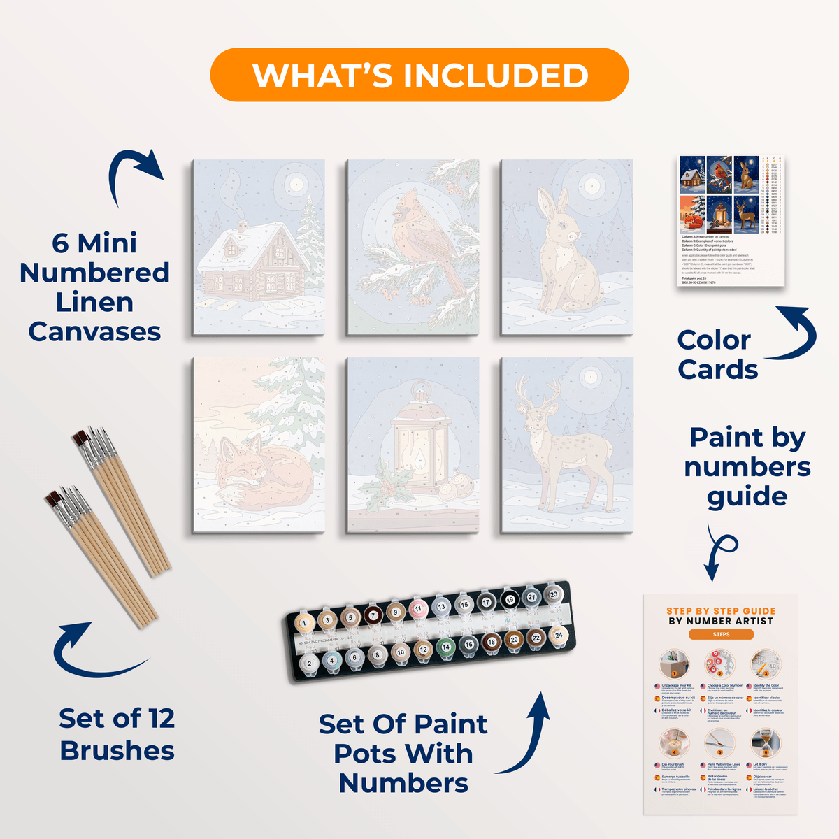 Winter Nights - Number Artist Paint by Numbers Kits