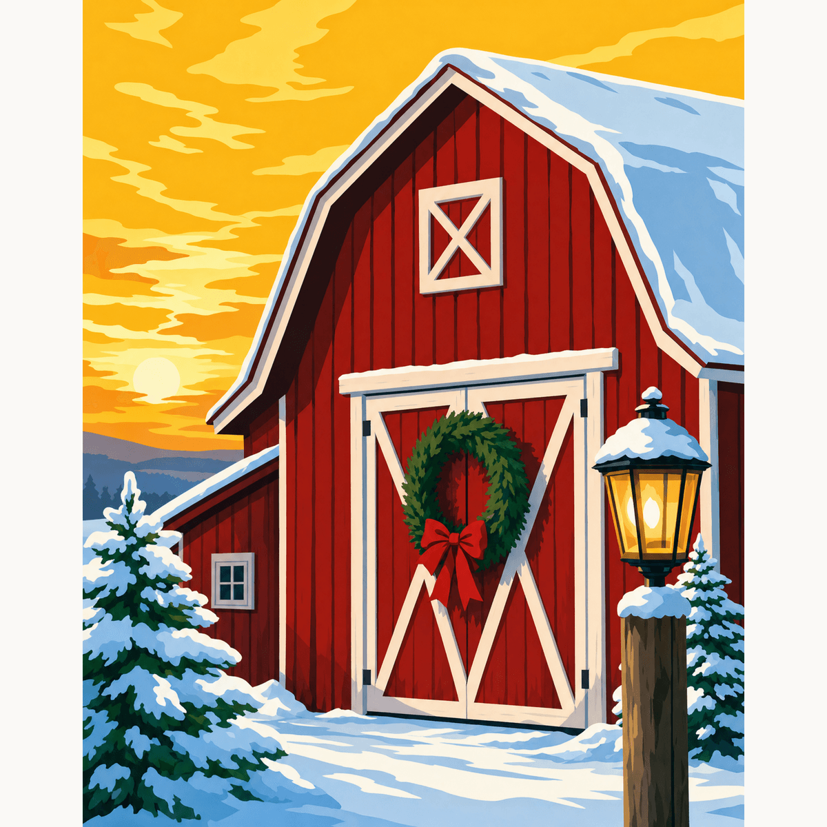 Homestead Cheer - Number Artist Paint by Numbers Kits
