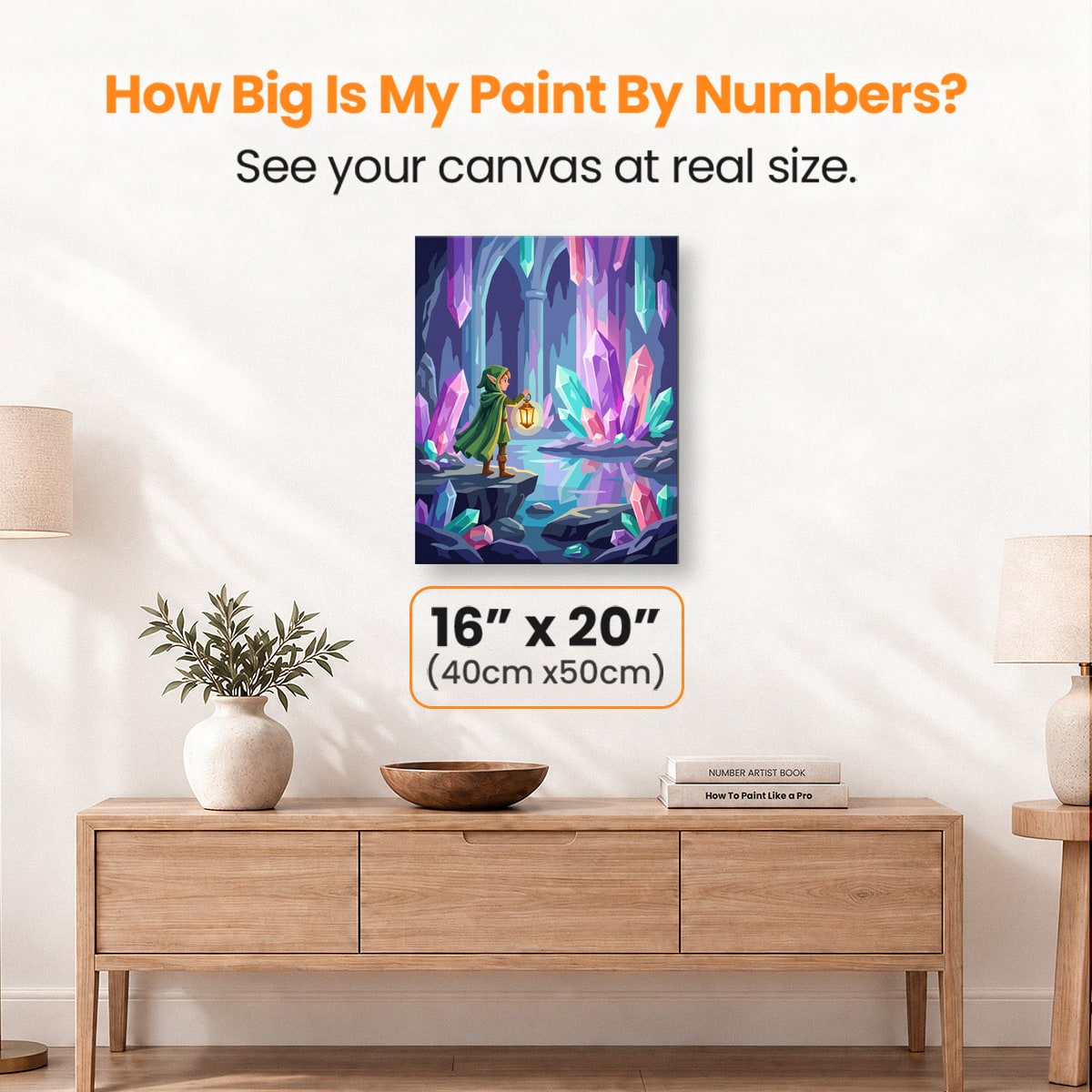 Crystal Cave Wonder - Number Artist Paint by Numbers Kits