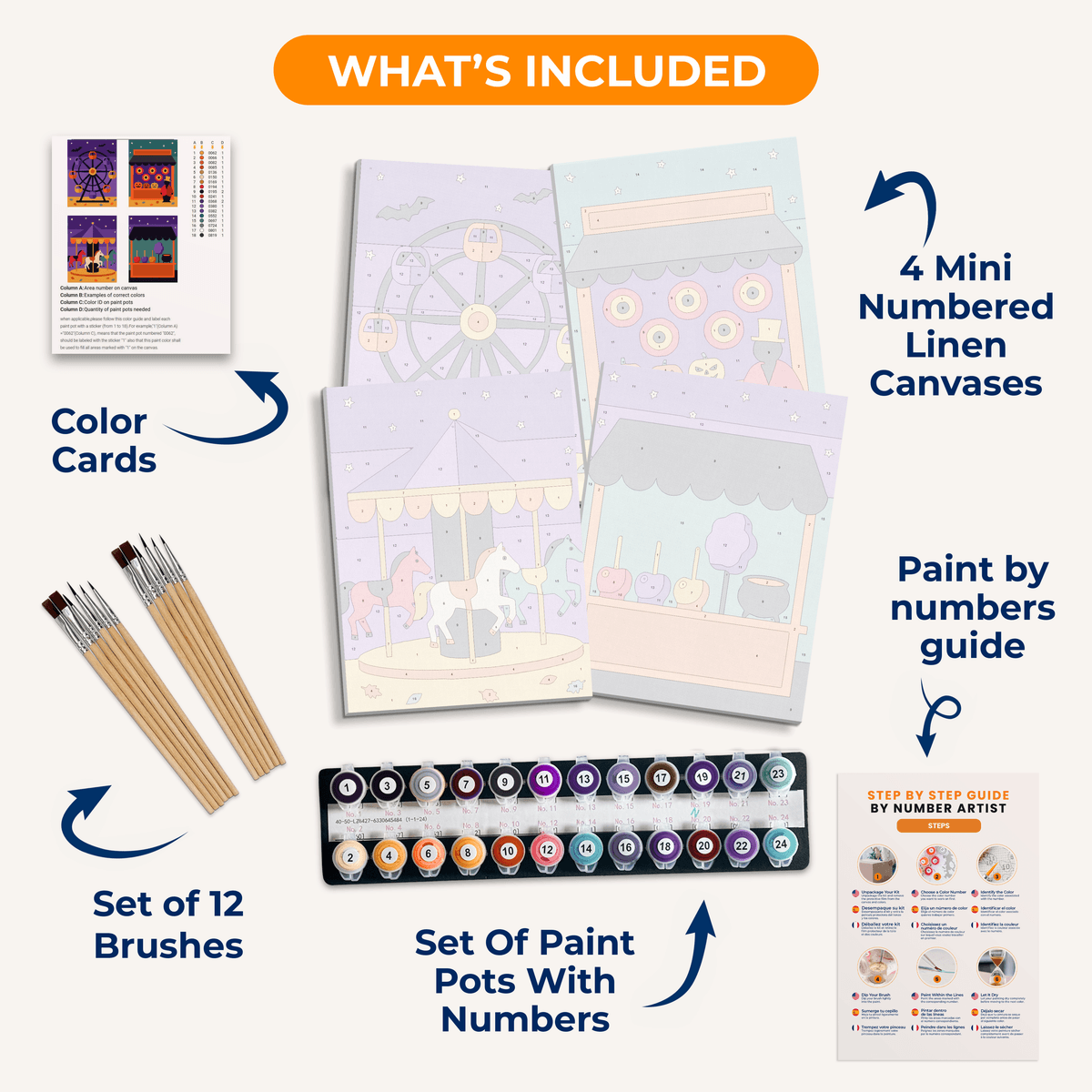 Haunted Carnival - Number Artist Paint by Numbers Kits