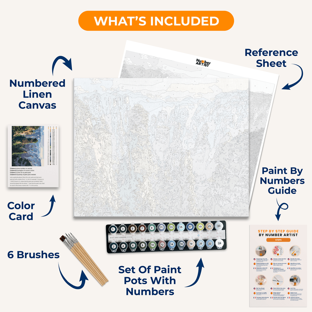 Zhangjiajie National Forest Park - Number Artist Paint by Numbers Kits
