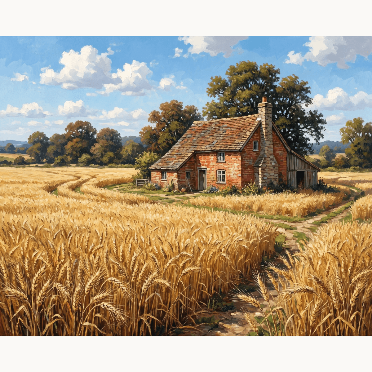 Golden Wheat Farm - Number Artist Paint by Numbers Kits