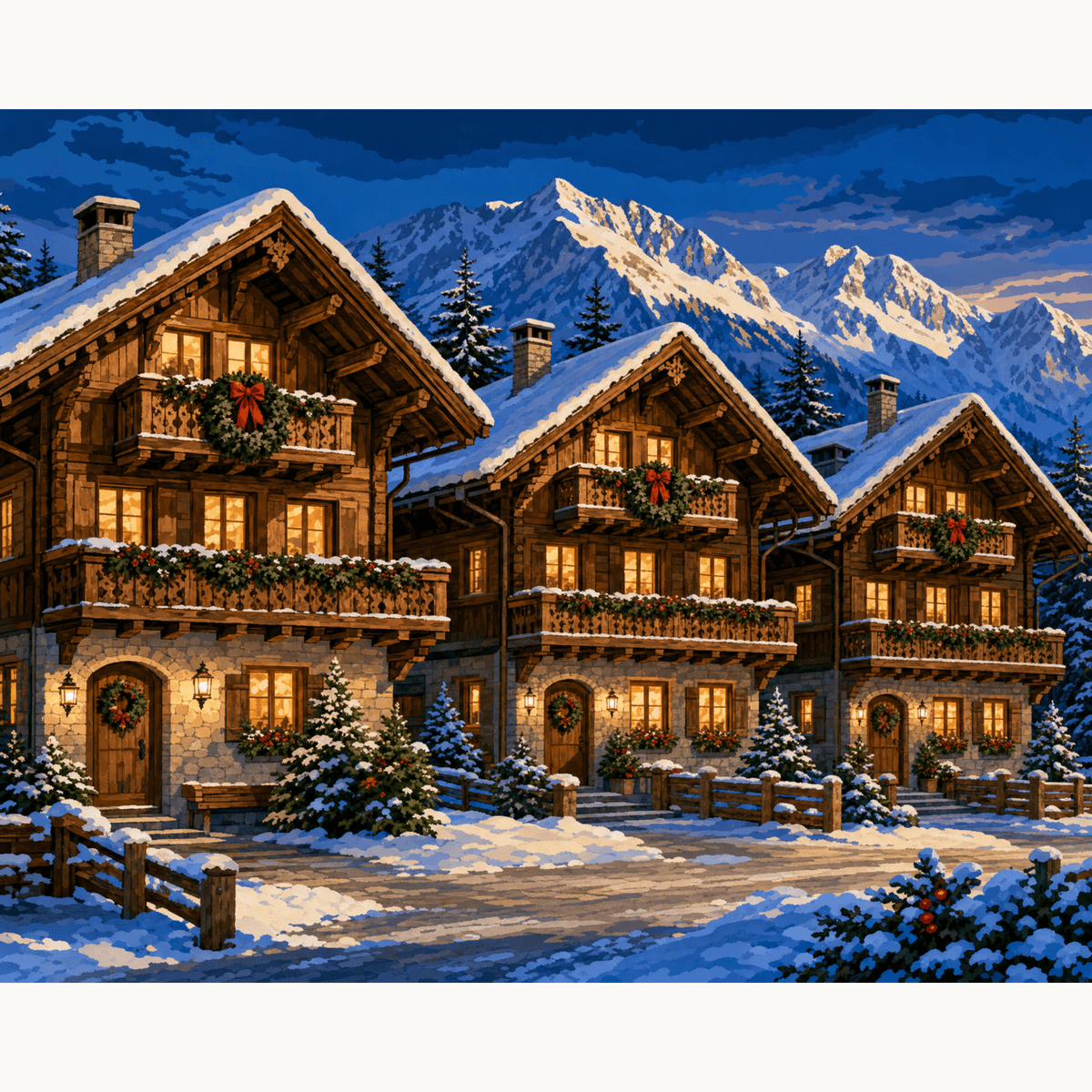 Holiday Haven - Number Artist Paint by Numbers Kits