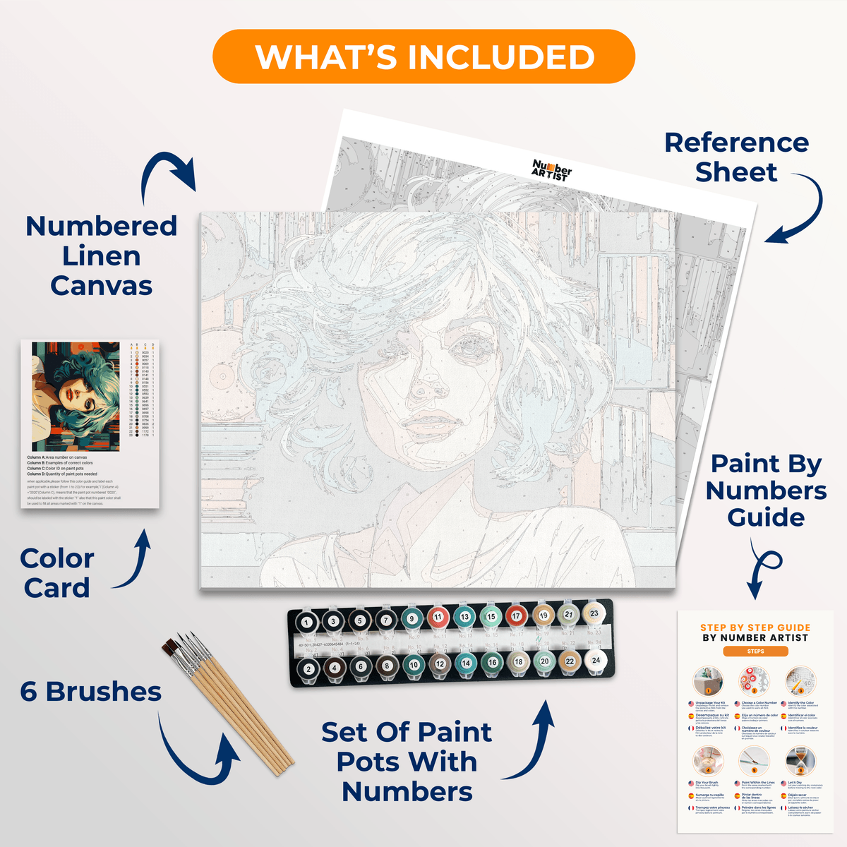 This is a promotional image featuring an illustrated female character with short turquoise hair and a casual green hairstyle.