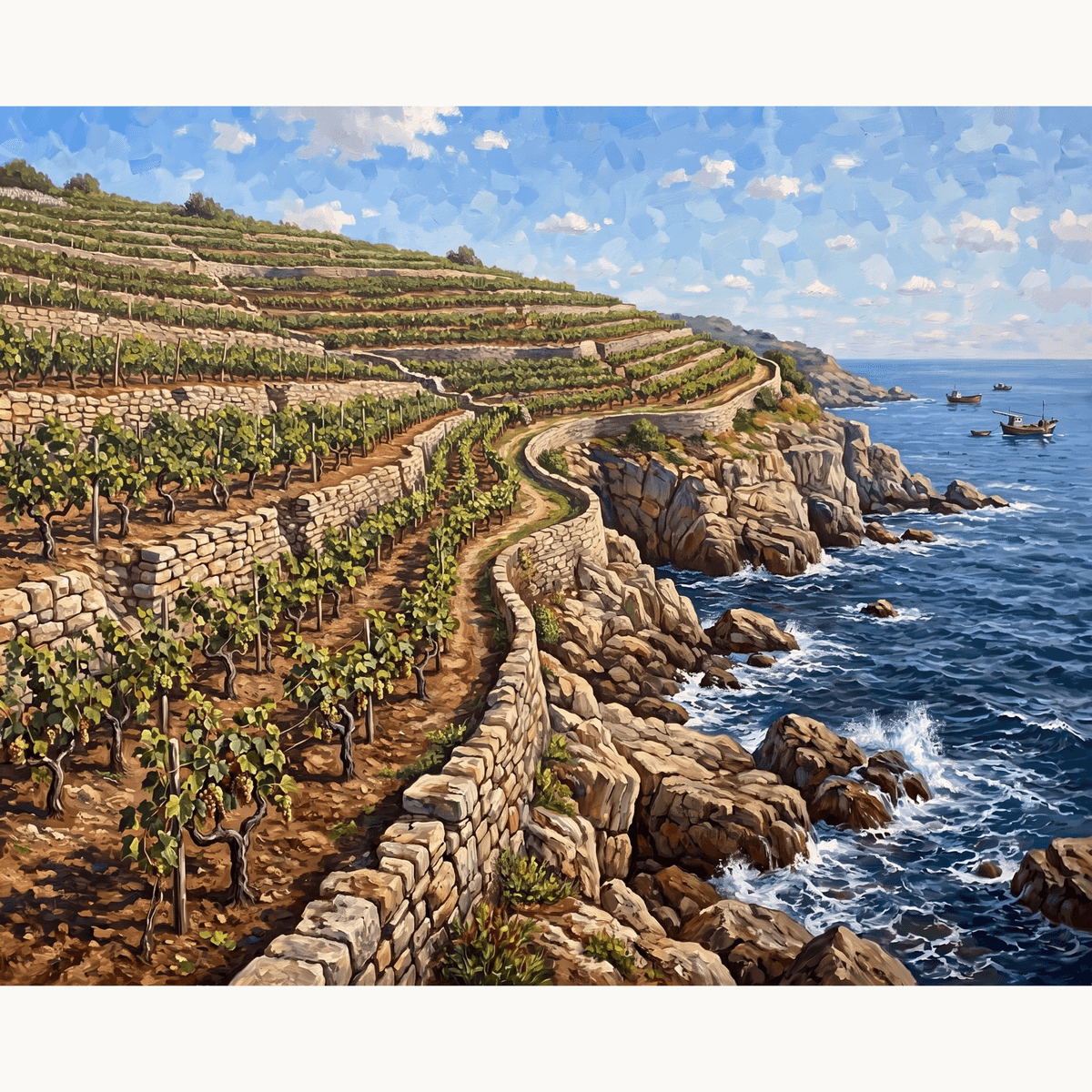 Coastal Vineyard - Number Artist Paint by Numbers Kits