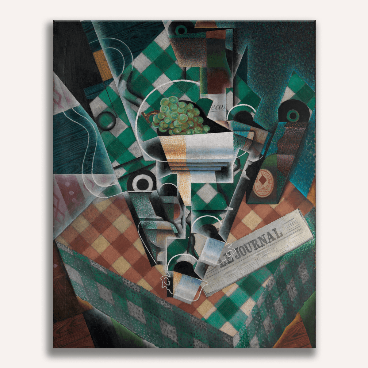 Still Life with Checked Tablecloth by Juan Gris - Number Artist Paint by Numbers Kits