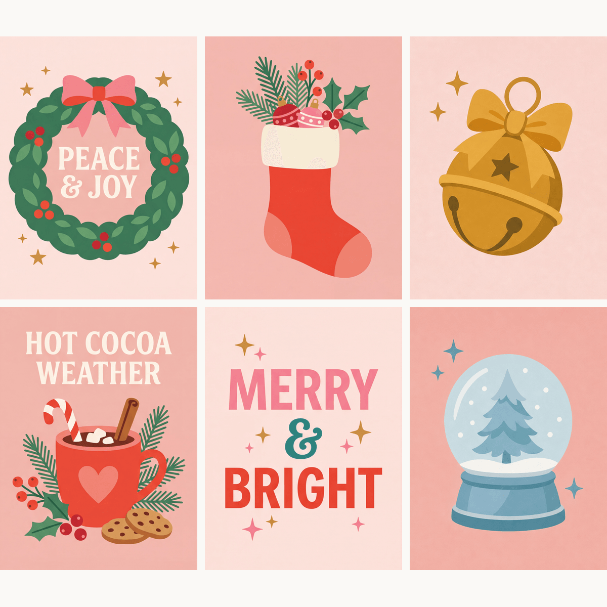 Christmas Merriment - Number Artist Paint by Numbers Kits