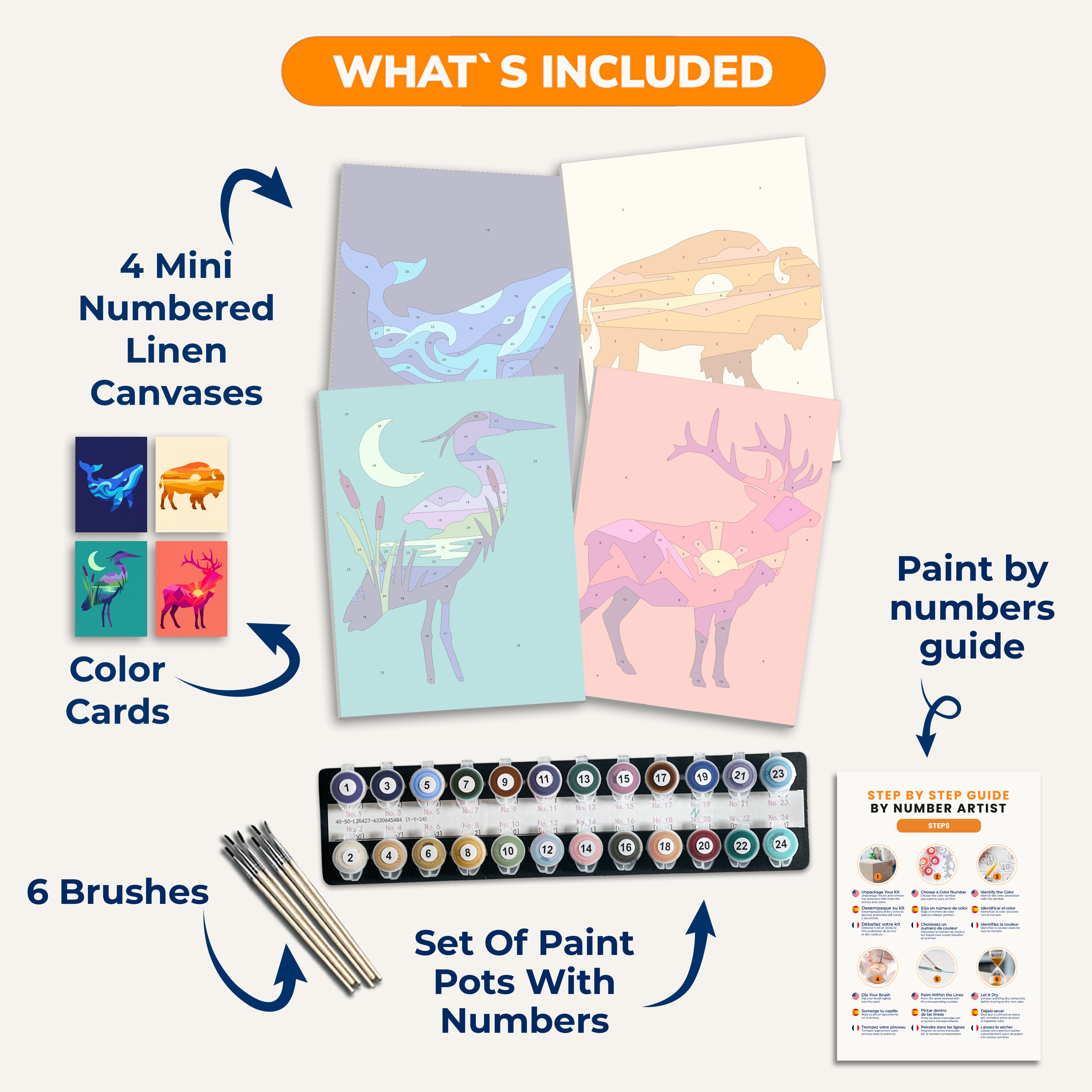 Wild Abstraction - Number Artist Paint by Numbers Kits