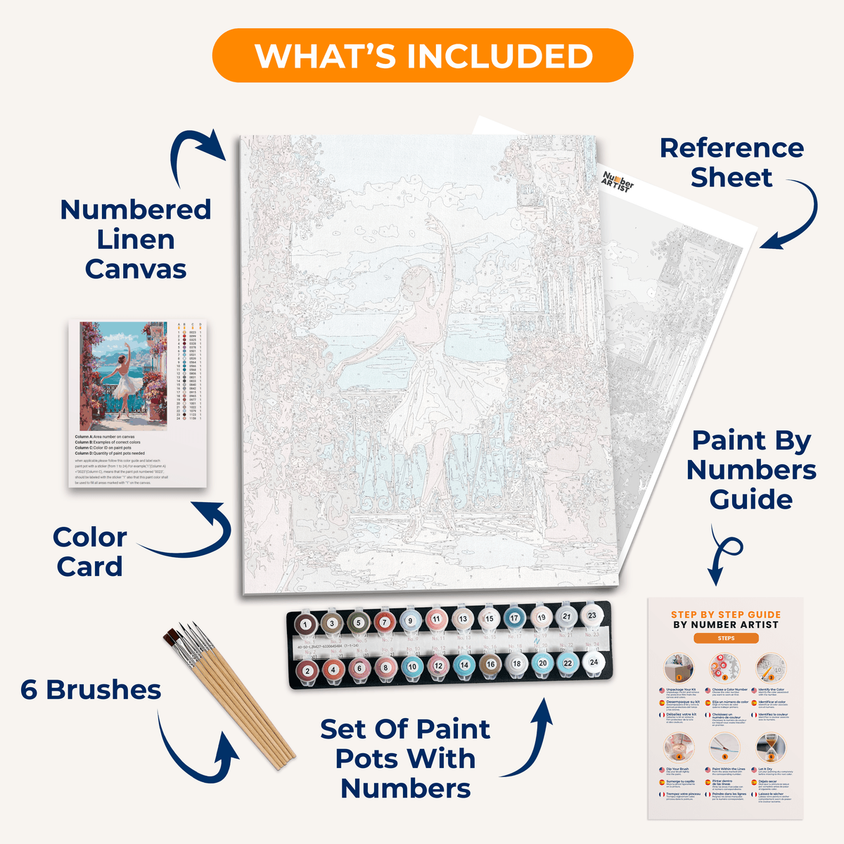Ballet Balcony - Number Artist Paint by Numbers Kits