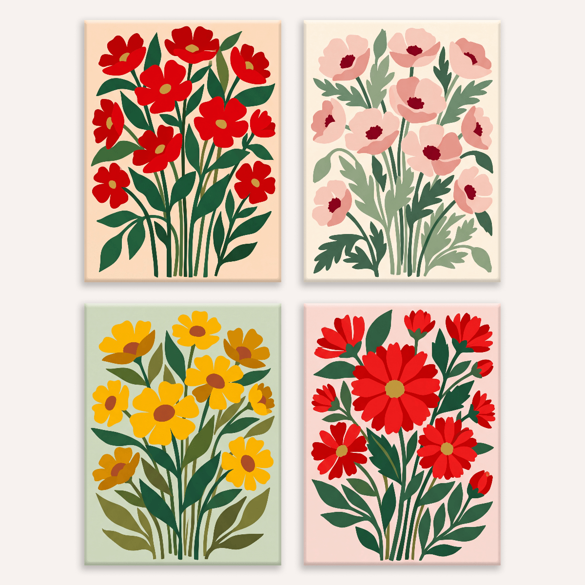 Bold Blooms - Number Artist Paint by Numbers Kits