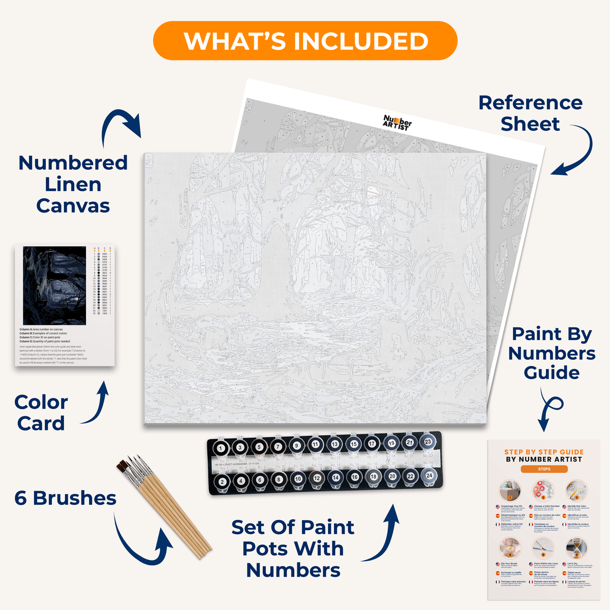 Haunted Woods - Number Artist Paint by Numbers Kits