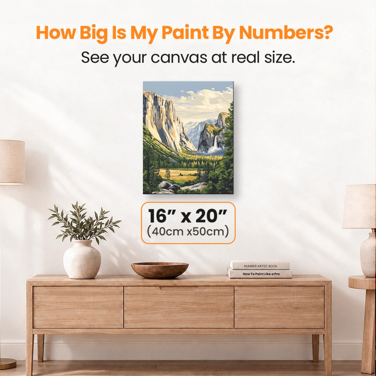 Yosemite Valley - Number Artist Paint by Numbers Kits