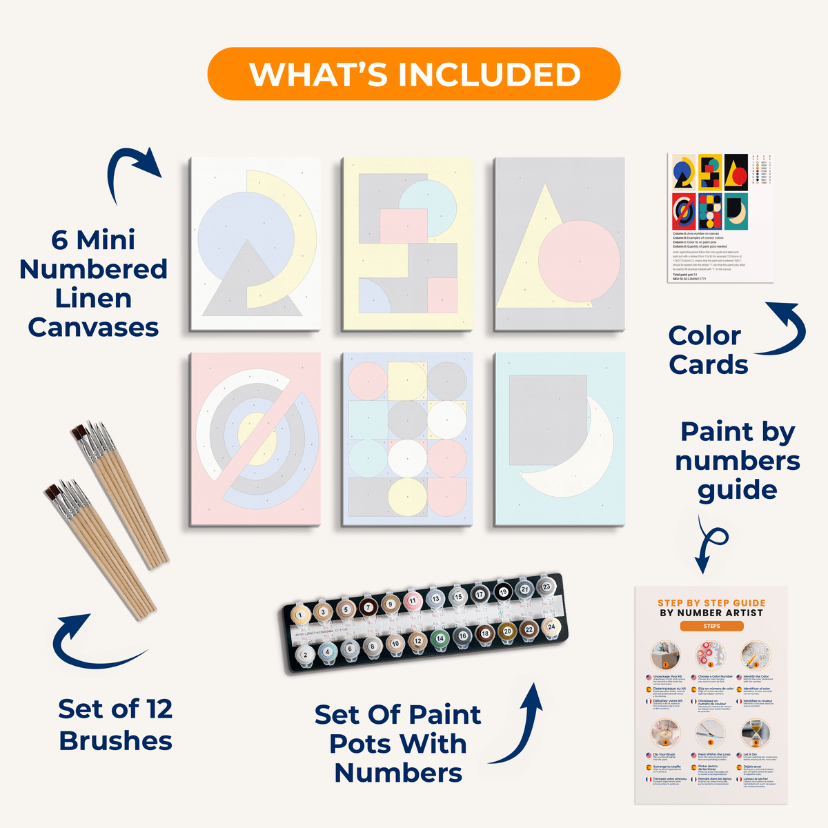 Bauhaus Geometry - Number Artist Paint by Numbers Kits