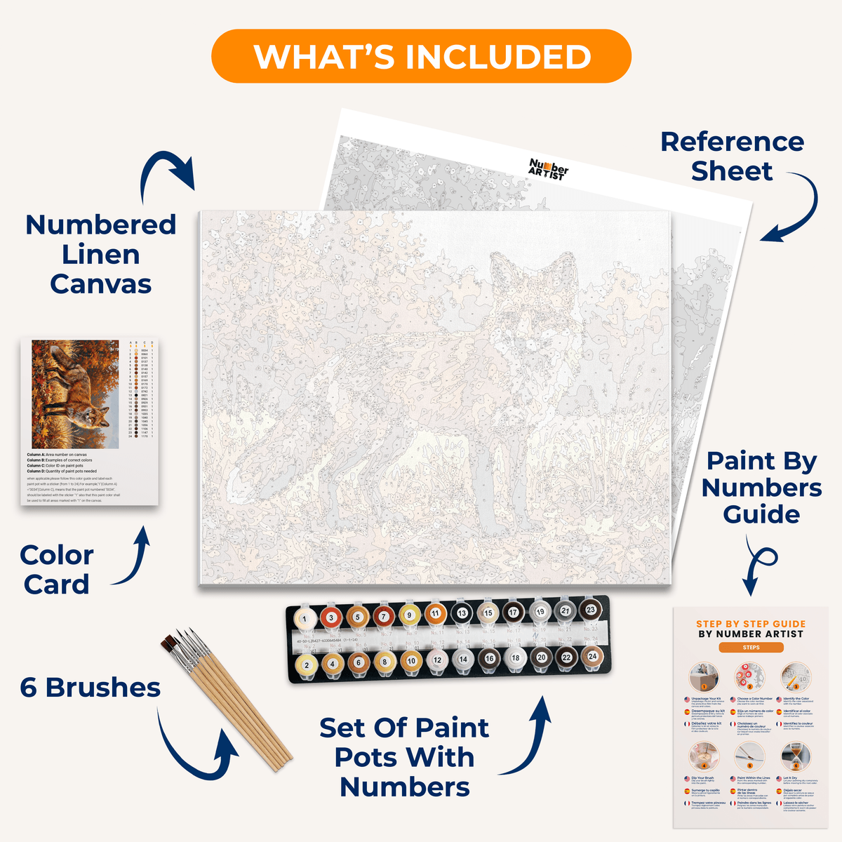 Amber Wanderer - Number Artist Paint by Numbers Kits