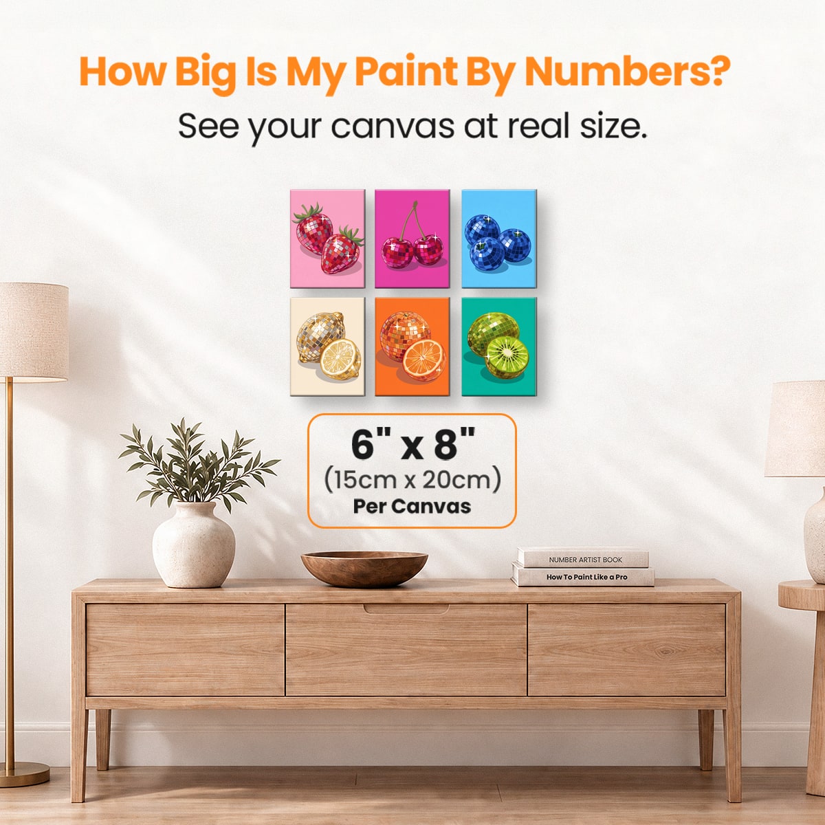 Fruit Disco - Number Artist Paint by Numbers Kits