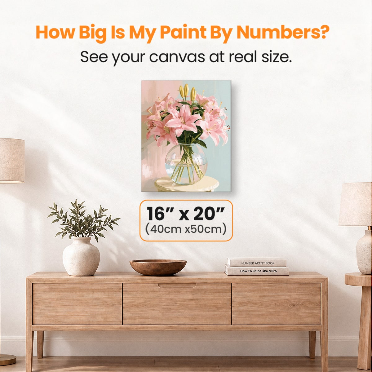 Bubble Glass Lilies - Number Artist Paint by Numbers Kits