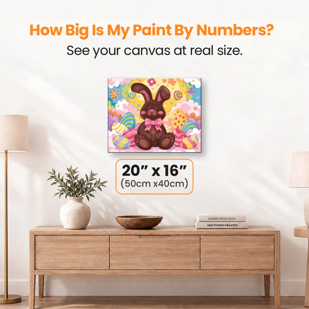 Chocolate Bunny - Number Artist Paint by Numbers Kits