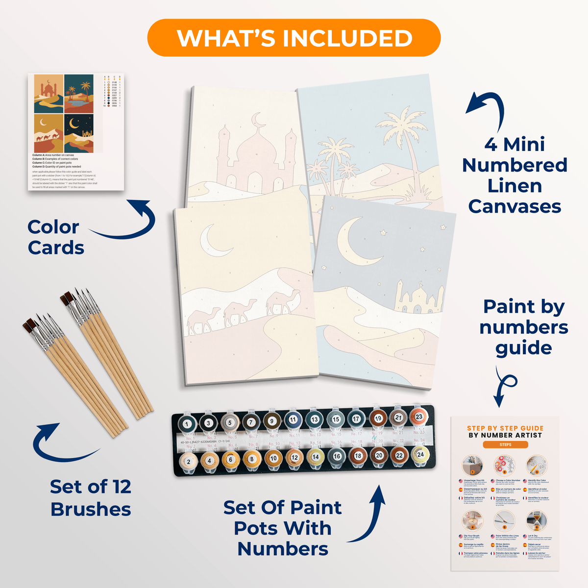 Arabian Desert - Number Artist Paint by Numbers Kits