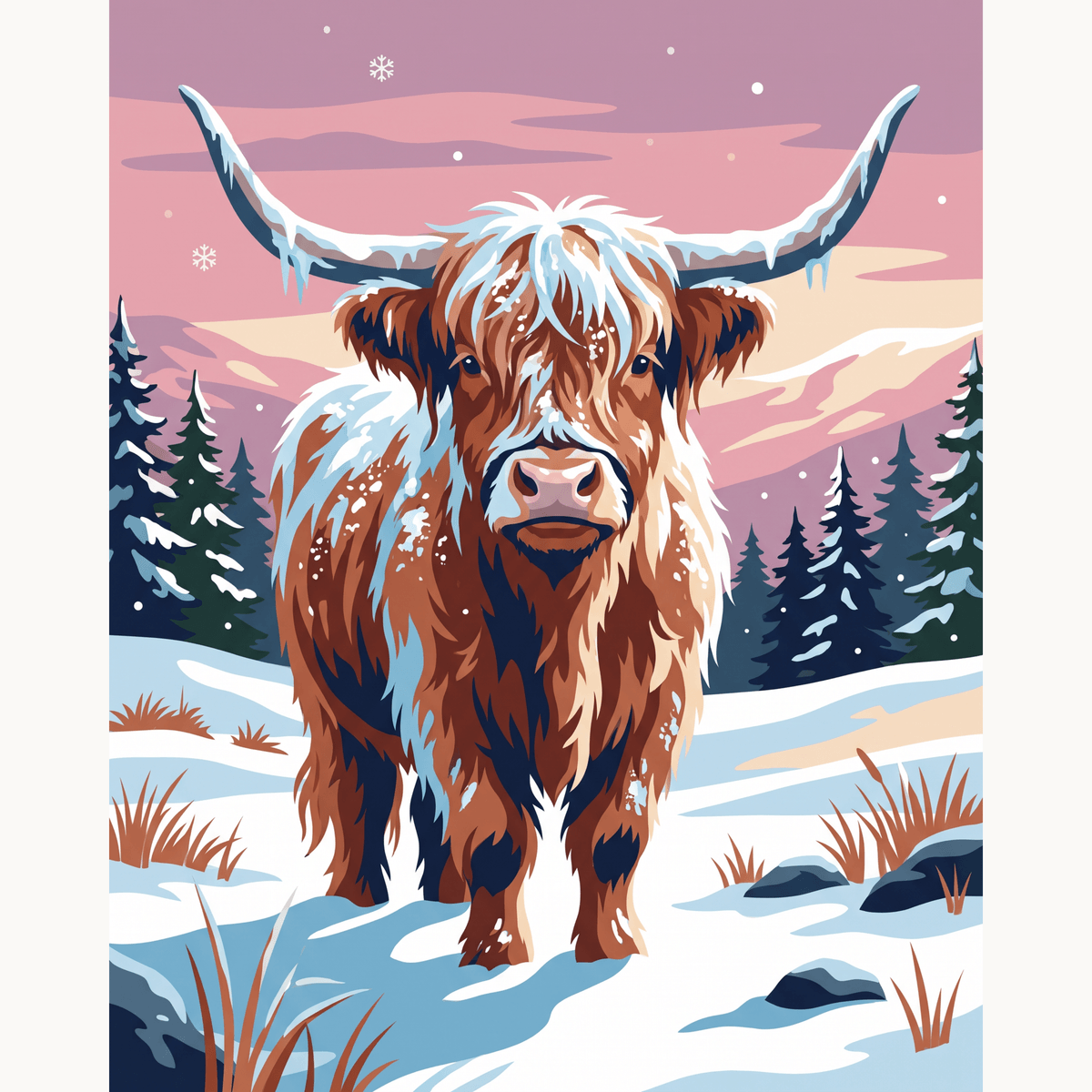 Frosted Fringe - Number Artist Paint by Numbers Kits