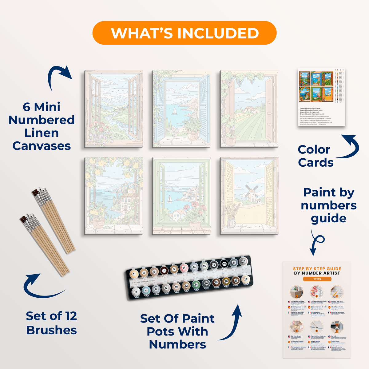 Window Views Vol. 1 - Number Artist Paint by Numbers Kits