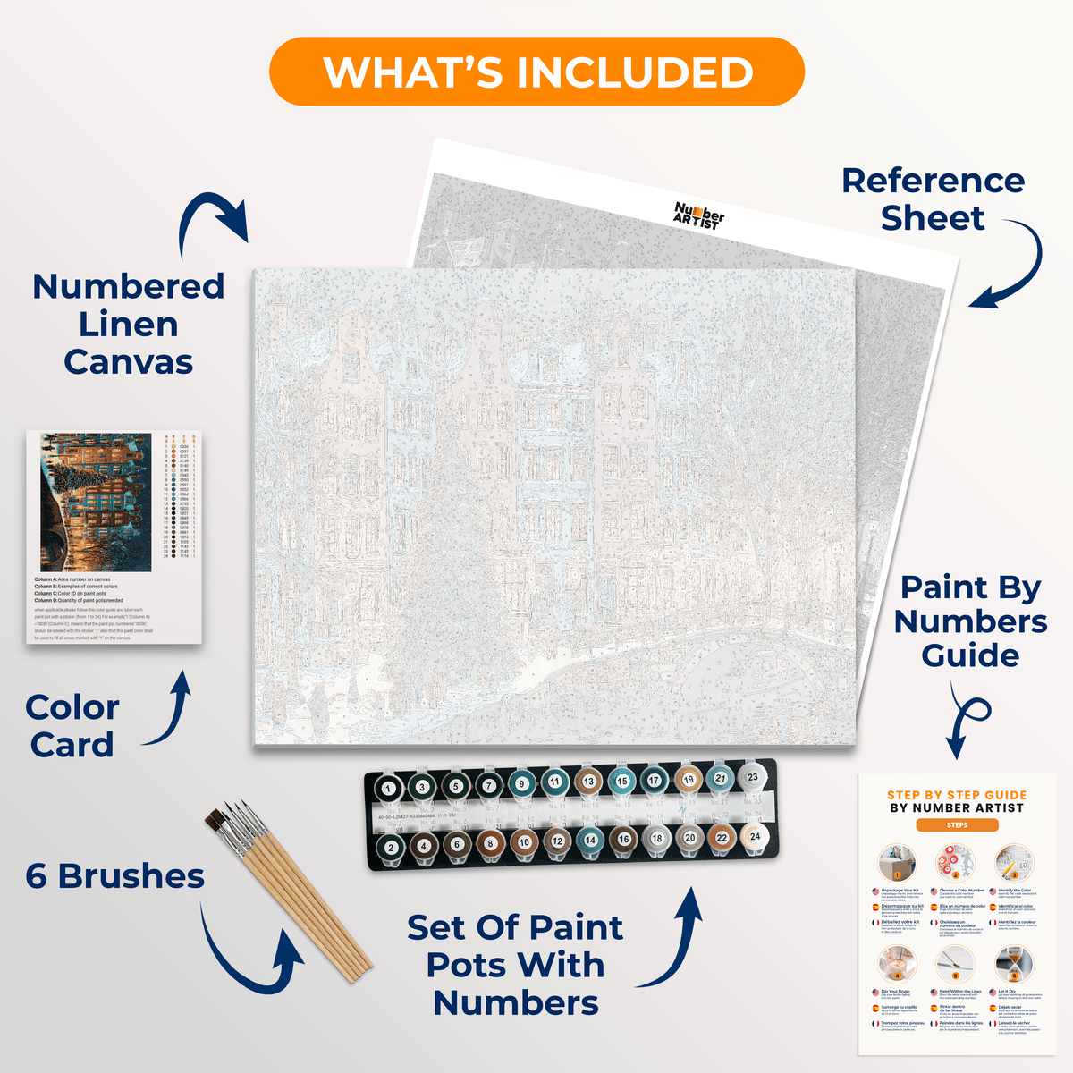 Snowy Night - Number Artist Paint by Numbers Kits