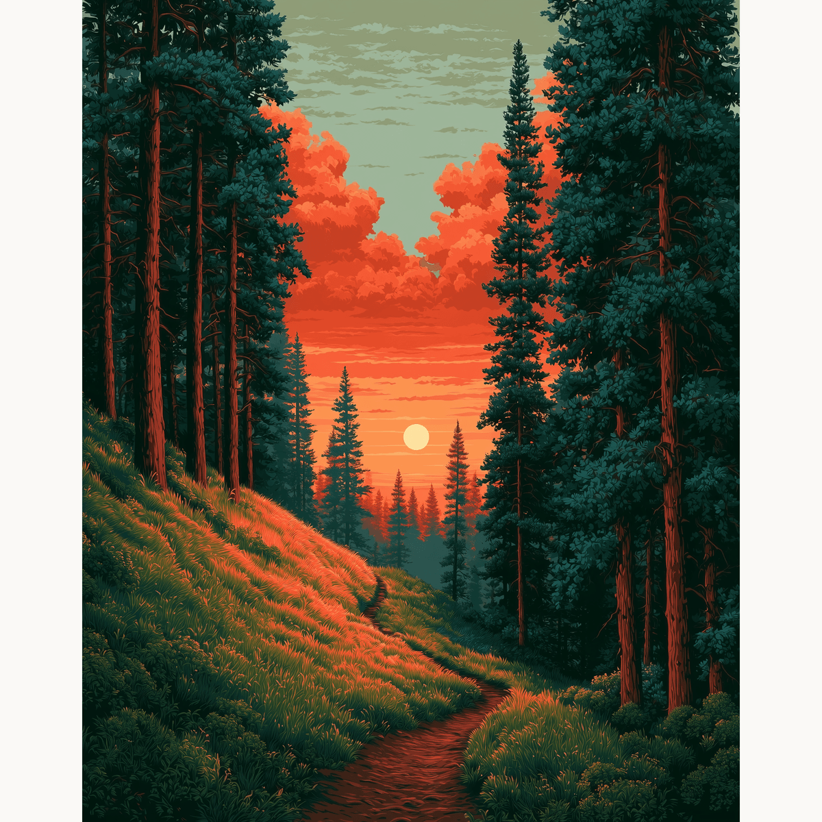 Forest Trail - Number Artist Paint by Numbers Kits