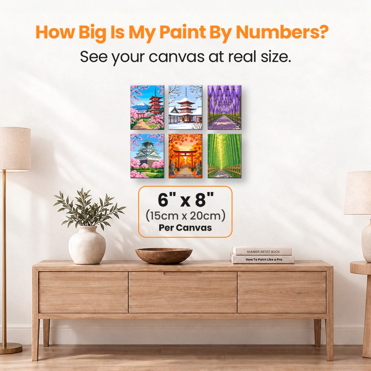 Japanese Charm - Number Artist Paint by Numbers Kits