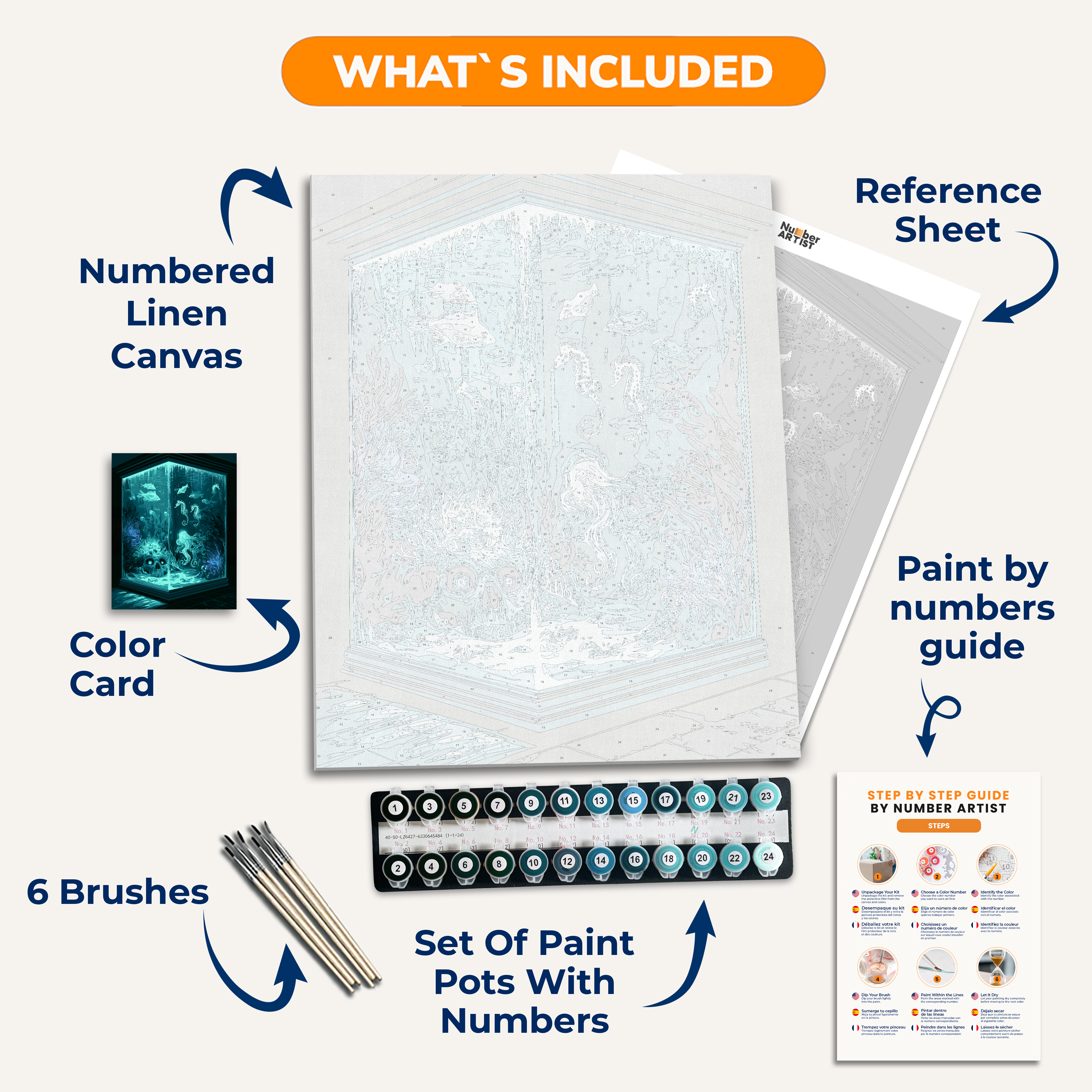 Lifeless Aquarium - Number Artist Paint by Numbers Kits