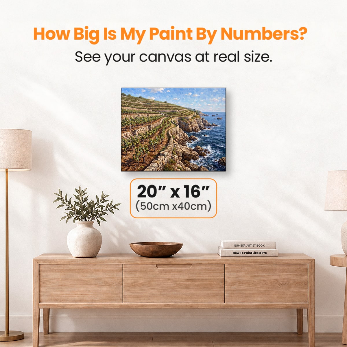 Coastal Vineyard - Number Artist Paint by Numbers Kits