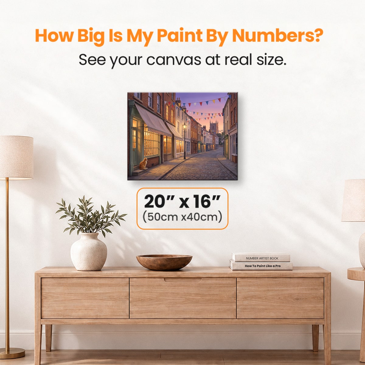 Bunting Street Cat - Number Artist Paint by Numbers Kits