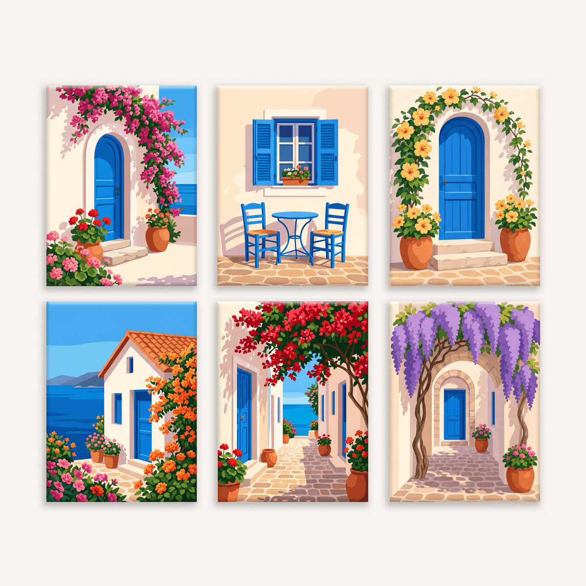 Greek Charm - Number Artist Paint by Numbers Kits
