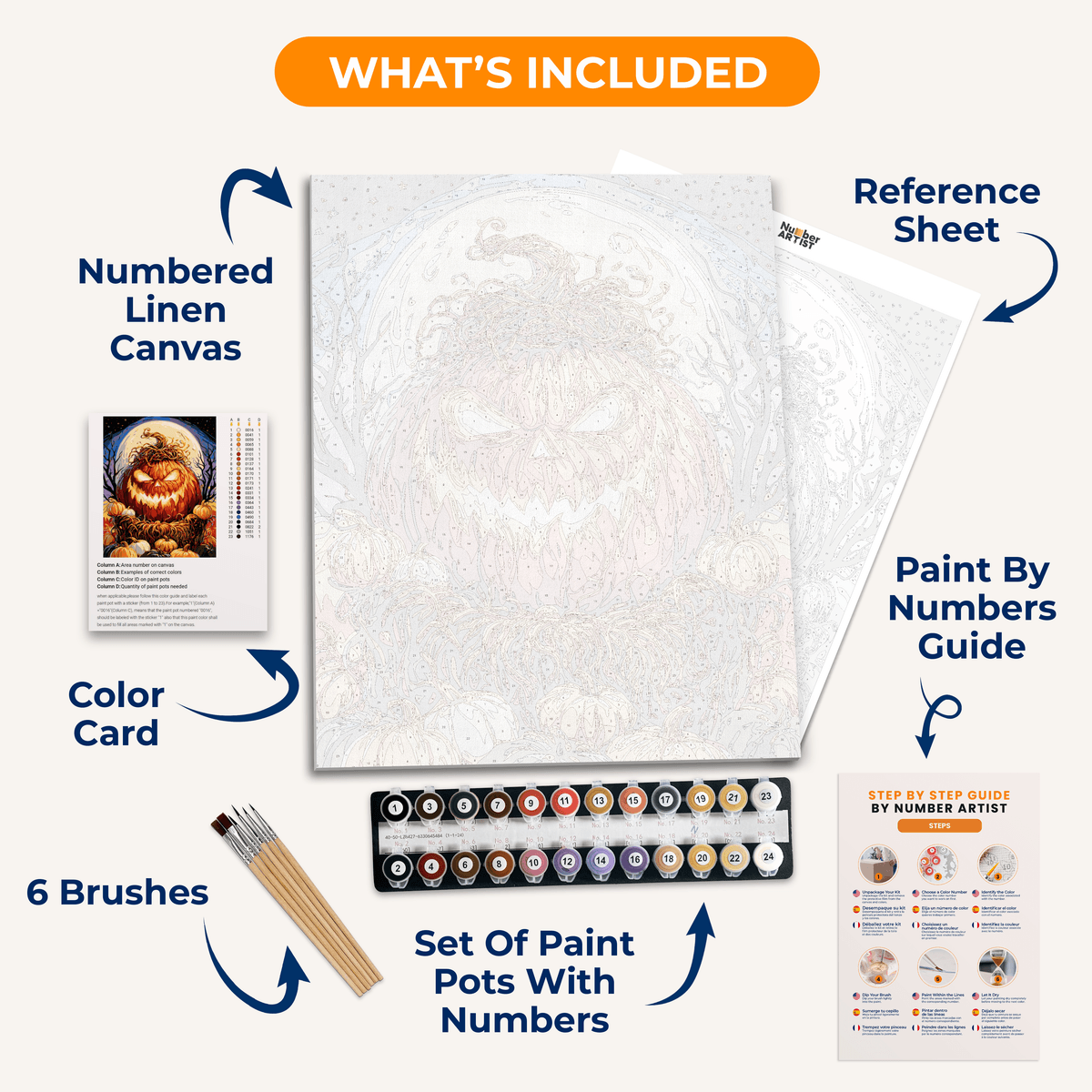 Pumpking - Number Artist Paint by Numbers Kits