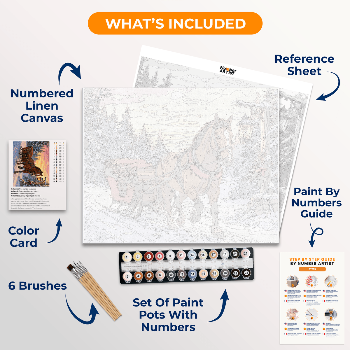 Winter Escape - Number Artist Paint by Numbers Kits